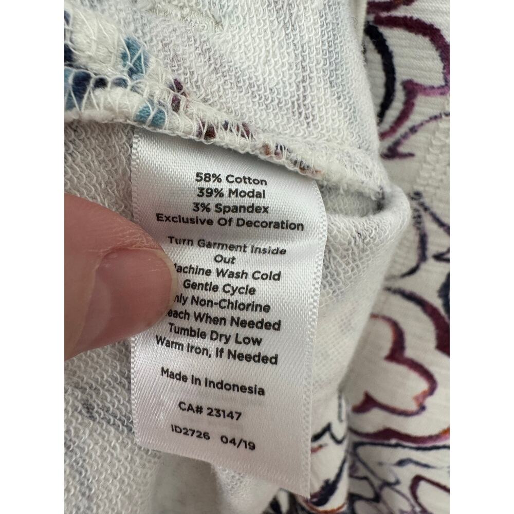 T By Talbots Sketched Tile Print Top 3/4 Sleeve S… - image 8